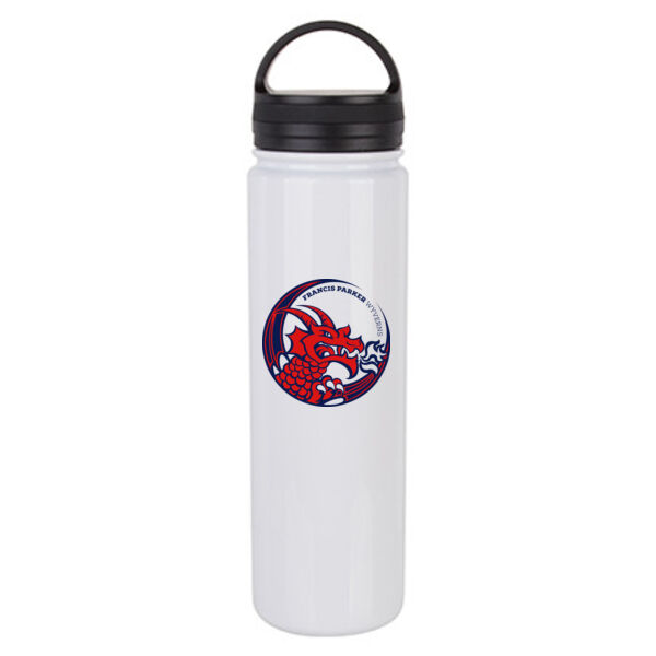 23 oz Flask Bottle w/Portable Lid - Sublimated Logo Thumbnail